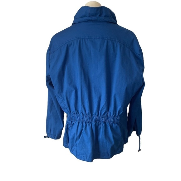 Cleo blue ruffle full front canvas  jacket coat spring summer fall - Picture 6 of 13